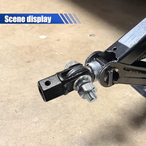 Image of Scissor Jack Adapter, Easy Lifting Leveling Jack Connector for 1 /2 inch Drive Impact Wrench /Ratchet Tool or 13 /16 inch Lug Wrench /Socket /Tire Iron, Universal Jack Drill Adapter Tool for RV Trailer (2PCS)