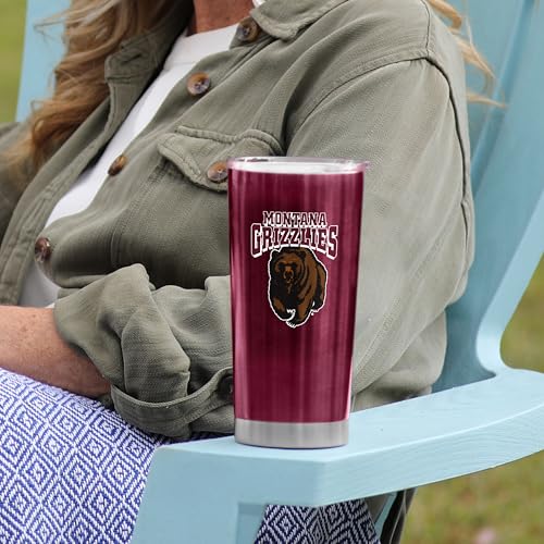 Image of Logo Brands 20 oz Powder Coat Tumbler- Insulated Tumbler with Lid for Water, Iced Tea or Coffee, Smoothie and More