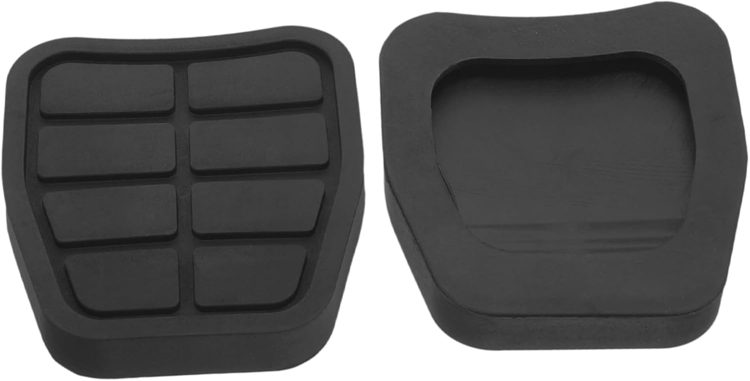 CHILDWEET 2pairs Rubber Car Brake and Clutch Pedal Pads Easy Installation Foot Covers for Enhanced Control and Safety Compatible Models