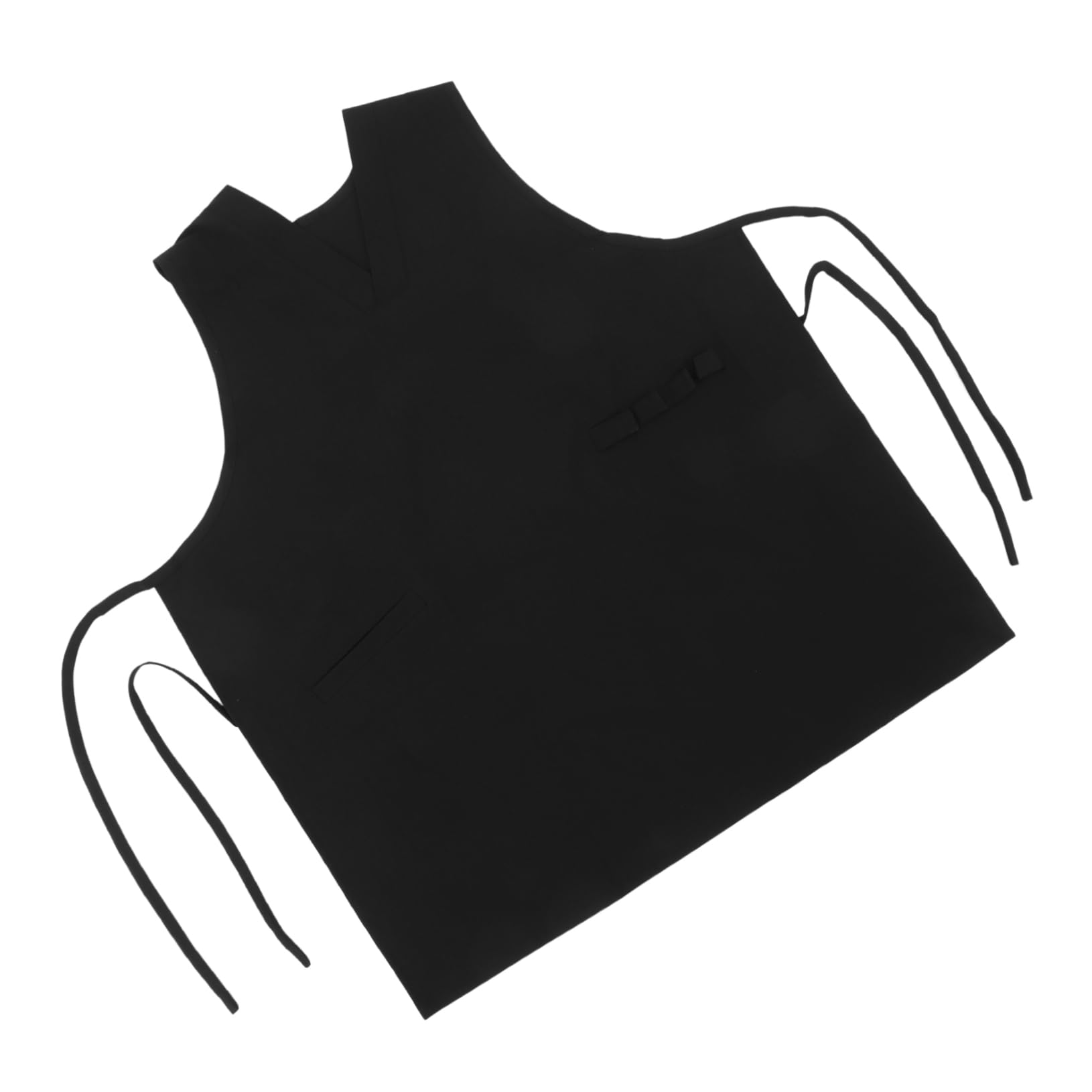 UTHCLO Barber Apron Pockets Hair Stylist Smock v Neck Mesh Back Salon Wear Material