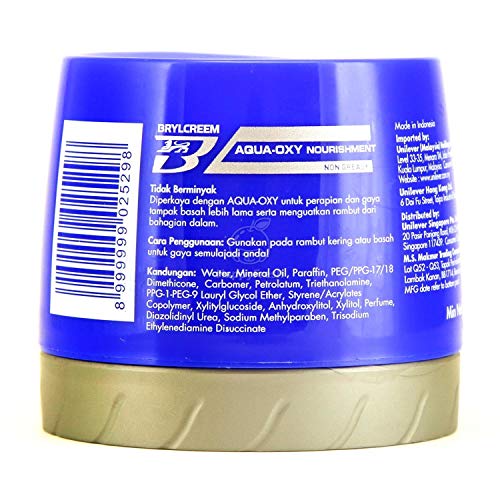 Image of Brylcreem Aqua-Oxy Hair Styling Cream, Original Nourishing, 125 ml (125ml)