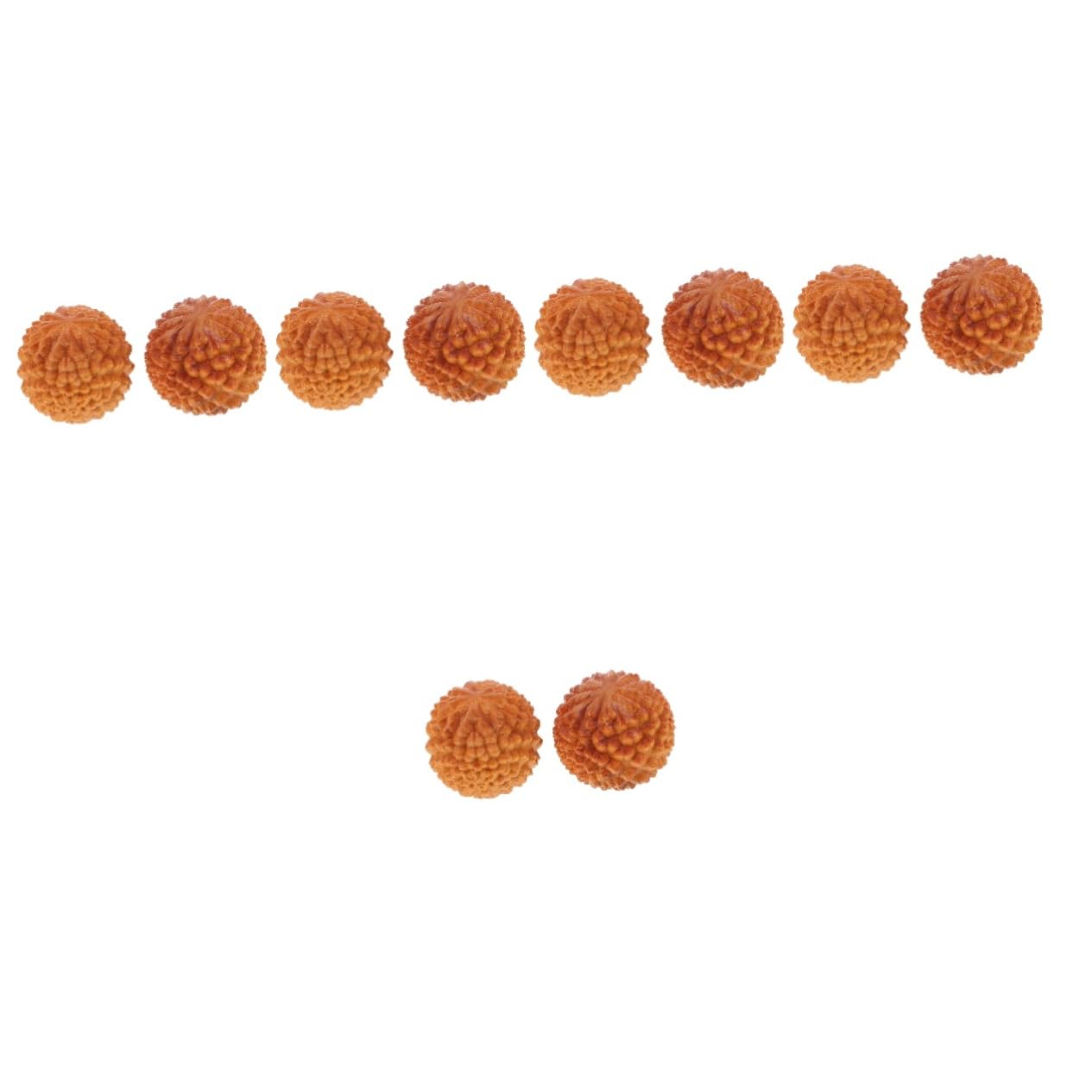 FRCOLOR 10 bolas de masaje, bolas de masaje, herramientas decorativas, de ejercicios de mano, yoga, acupuntura, masajeador de forma de durian, accesorios de masaje, pelota de gimnasia