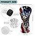 ELEQIN Fairway 3 Wood 5 Wood Head Covers Golf Headcovers Eagle American Flag Golf Club Head Covers Outdoor Sports Accessories Gift for Golfers Men Ideal for Travel Use Waterproof
