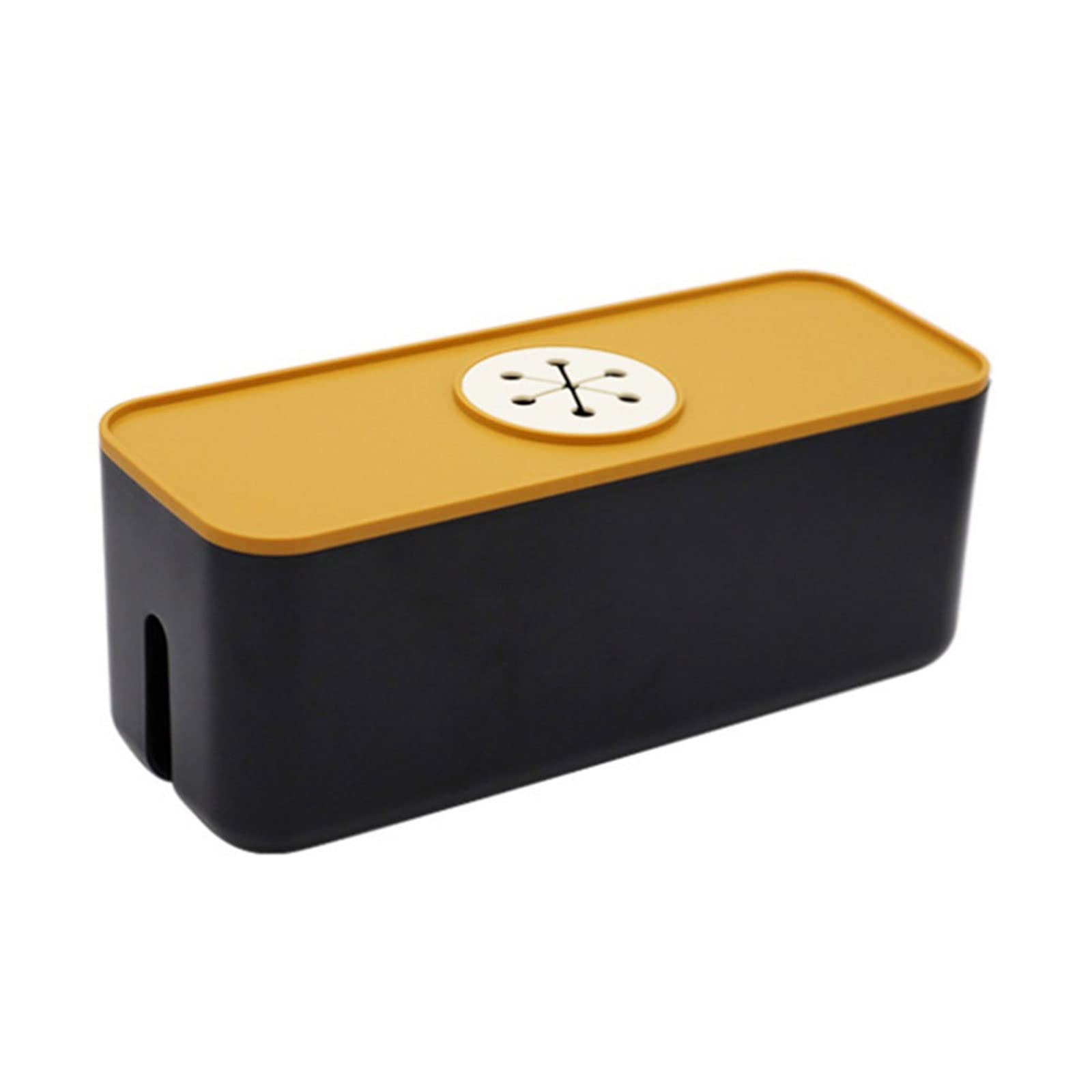 SKANKAStorage Boxes Network Line Storage Container Safe Cable Storage Box Prevent Electric Shock Wire Management Box Home Shock Resistance (Color : Hortel�)