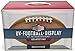 BallQube Grandstand Football Display Case with UV Protection, Memorabilia and Autograph Holder Cube Protects and Showcases Official Size Ball or Smaller