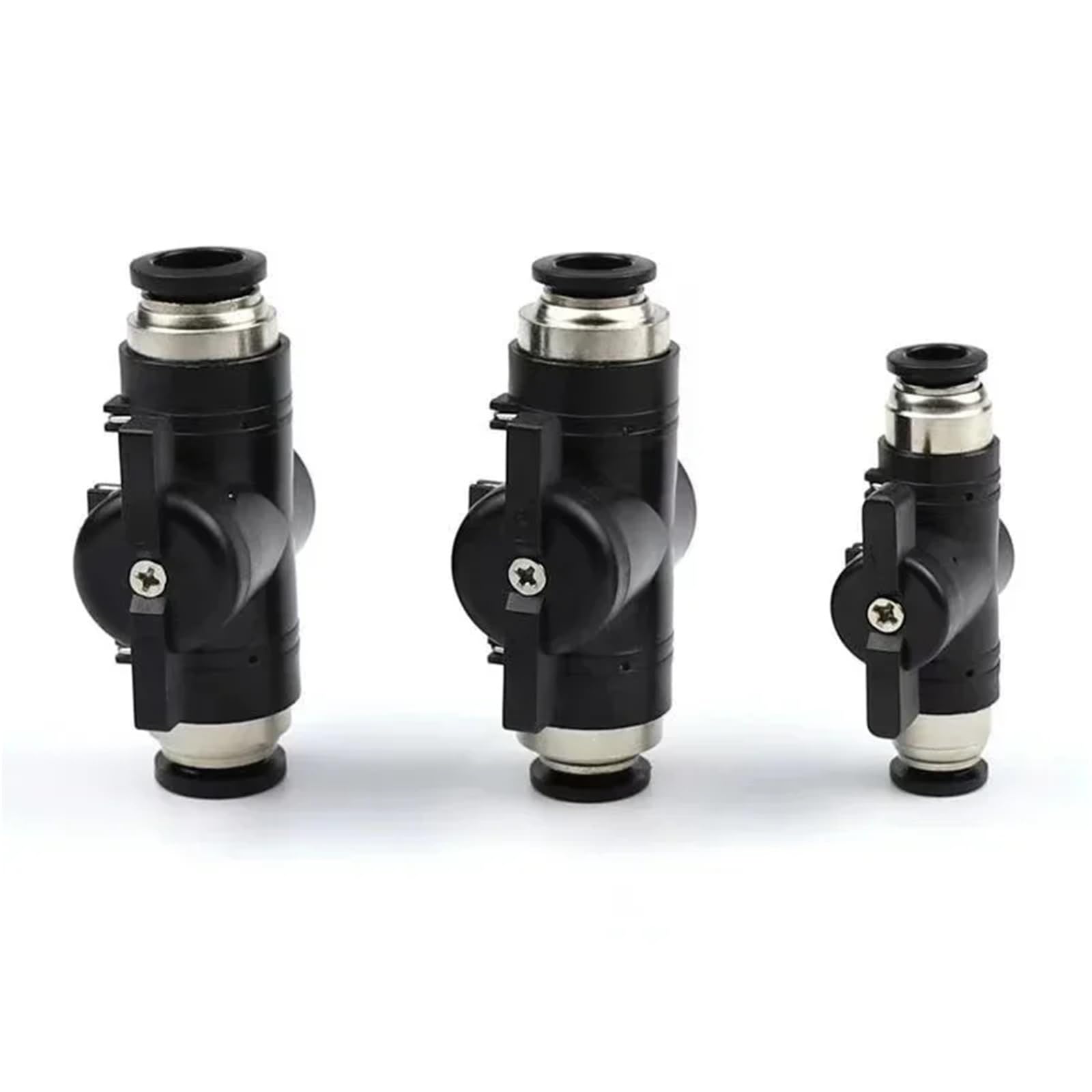 Interruptor de dirección negro BUM 6mm para control de flujo neumático manual