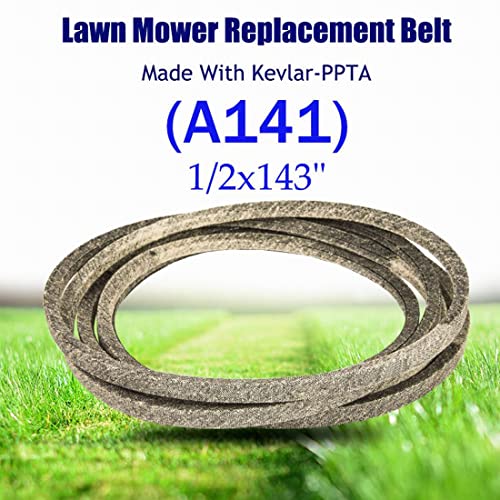 VIGORTHERIVE M154601 M155525 GX10176 Mower Deck triangle Belt Kevlar Replacement for G/RAVELY 07241600 7241600 (1/2" x143 1/2")A141 - Image 2