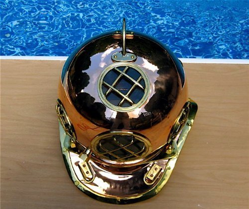 MD Copper & Brass Navy Divers Helmet