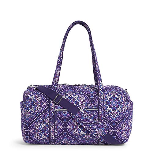 Vera Bradley Women's Signature Cotton Medium Travel Duffel Bag, Regal Rosette, One Size