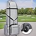 Xnihocha High-Grade Oxford Golf Travel Bag with Smooth Wheels, Padded Golf Club Cover for Safe Air Travel Gray One Size