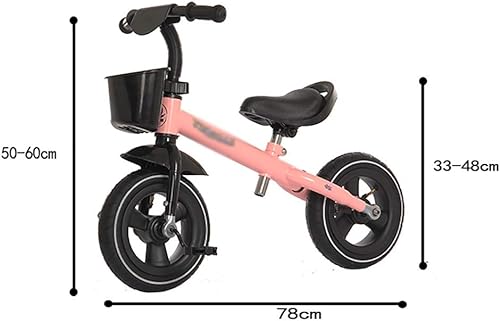 Miniatura 4 de DYCIN Triciciclo plegable para niños pequeños, triciclo y equilibrio, multifuncional, regalo seguro para triciclo para niños de 3 a 6 años, juguete