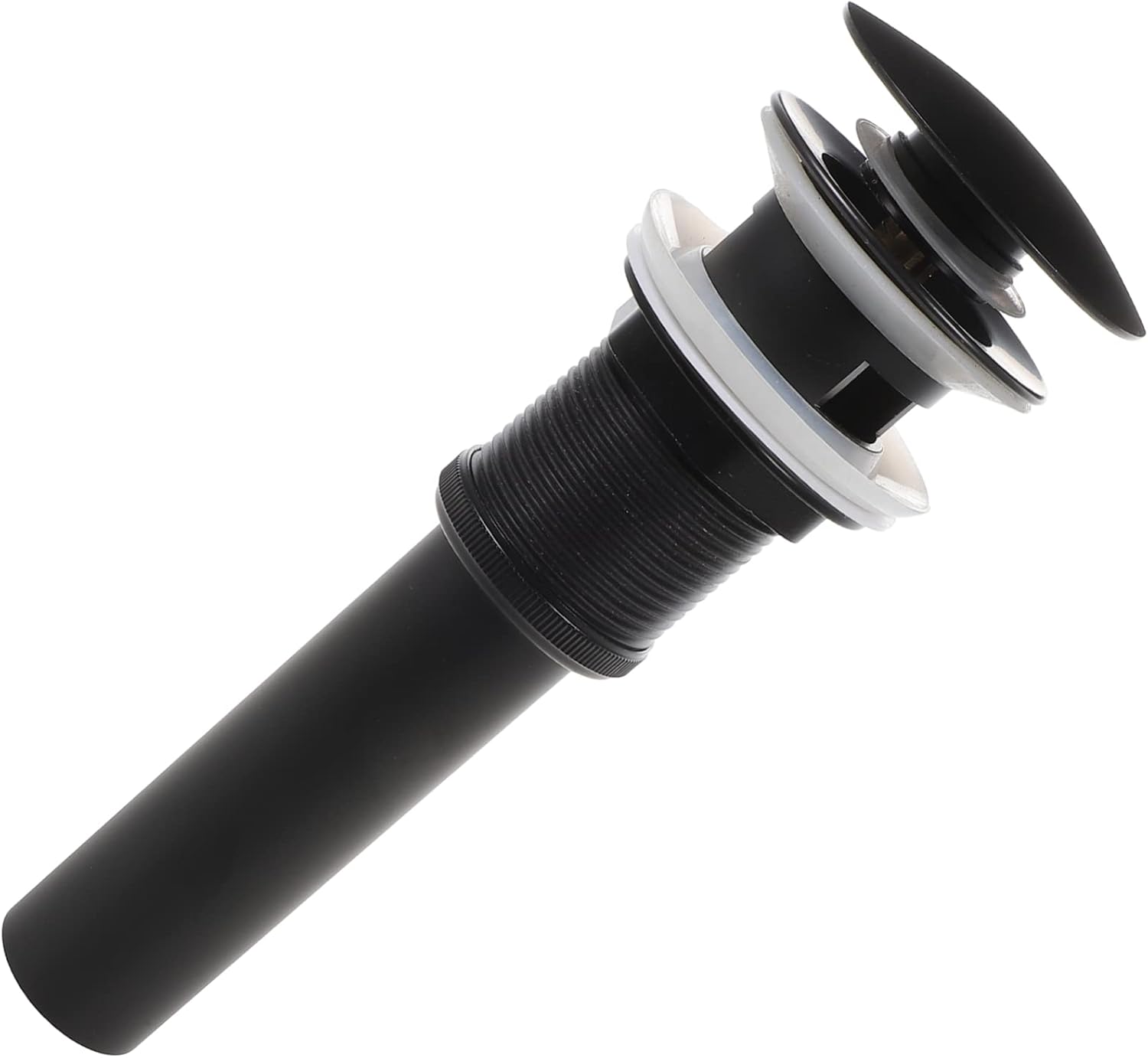 Bathroom Sink Drain Stopper Full up Drain Overflow Easy Use Lavatory Vanity Sink Stopper for Basins Resistant Design