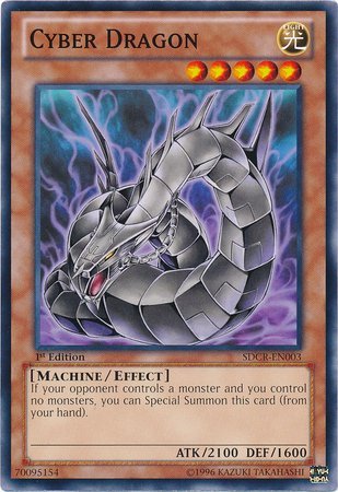 Yu-Gi-Oh! - Cyber Dragon (black) (SDCR-EN003) - Structure Deck: Cyber Dragon Revolution - 1st Edition - Common