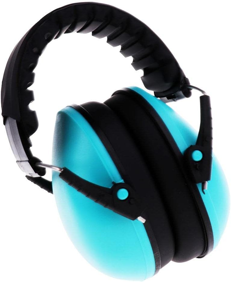 Kids Ear Muffs Noise Reduction 21dB for Concerts & Fireworks - Adjustable Ear Defenders for Children and Teenagers - Blue, as described