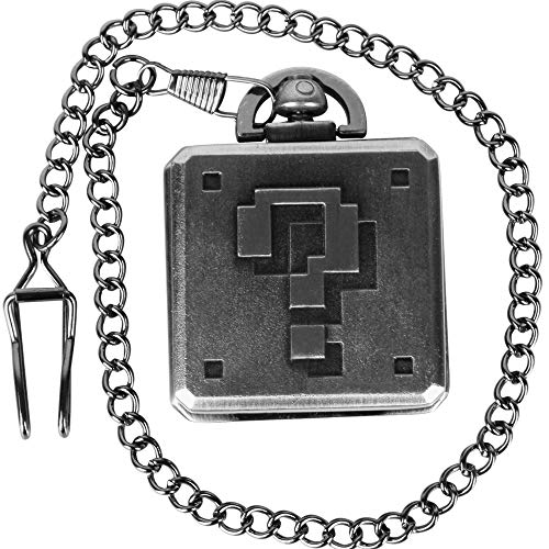 Square Steampunk Quartz Pocket Watch Creative Question Mark Pendant Exquisite Necklace Watches with Chain Clpck Gift