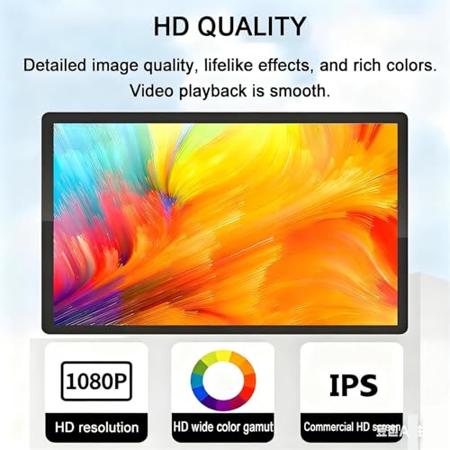 Image of 27 inch Digital Advertising Display Screen for Restaurant Menu & Promotion, Landscape /Portrait Mode, USB /Remote Control, High-Resolution Menu Pictures, Eye-Catching Digital Signage