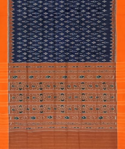 Image of Nuapatna Cotton Saree of Odisha Ikkat Orissa Traditional Handloom Sari | Bomkai | Pata | Nuapatana | sambalpuri saree | khandua patta sare | without Blouse S9