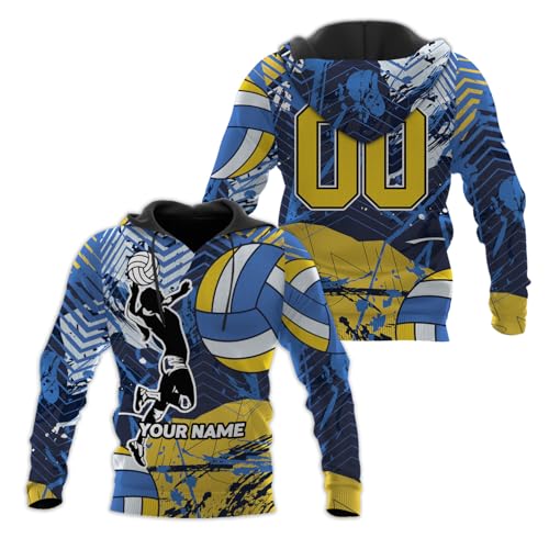 MAPrints Personalized Volleyball Shirt, Volleyball 3D Tshirt for Men & Women, Volleyball Uniform, Shirt for Volleyball Lover (Volleyball 23)