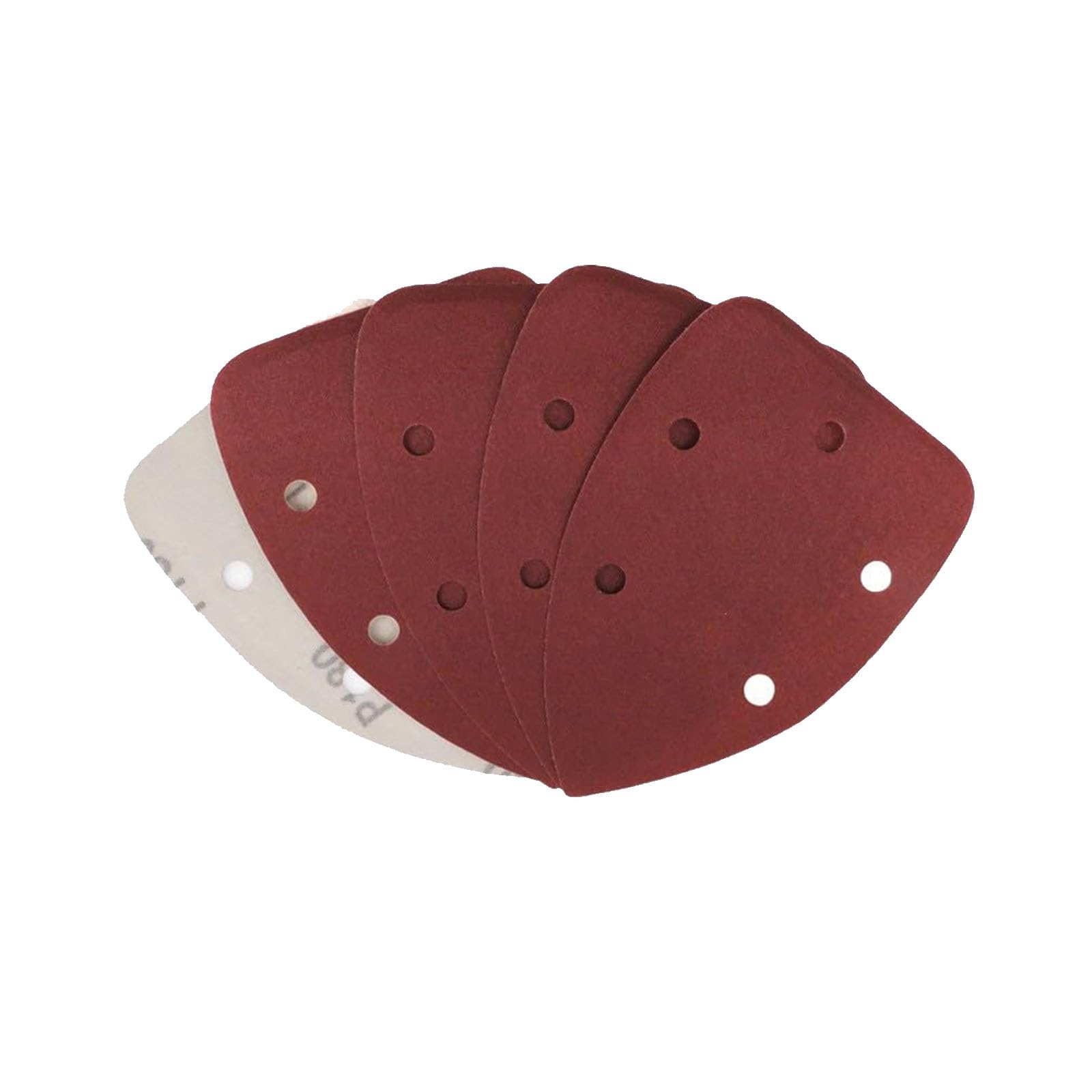 MACHSWON Triangular Sanding Paper,Triangle Oscillating Multi Tool,Hook and Loop Sanding Pads,40 Grits 5 Holes, 5pcs