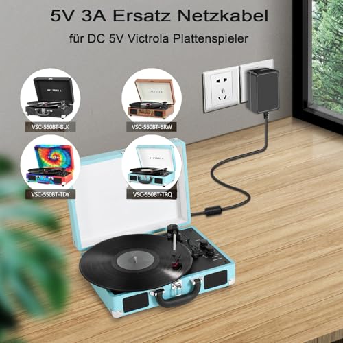 5V Netzteil Adapter Stromkabel Kabel, 100-240V AC auf DC 5Volt 3A 2A 1,5A 1A Kompatibel mit Graco Baby Swing, Victrola Plattenspieler und mehr.