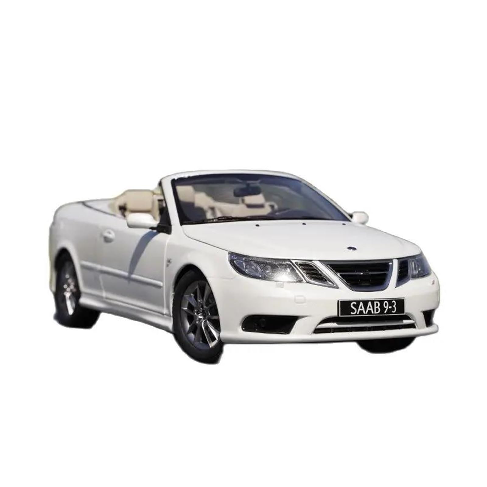 Metallo Scala Replica Modello auto sportiva in lega Saab 93 Convertible in metallo in scala 1 18 collezione di decorazioni per la casa Hobby Veicoli Giochi Set