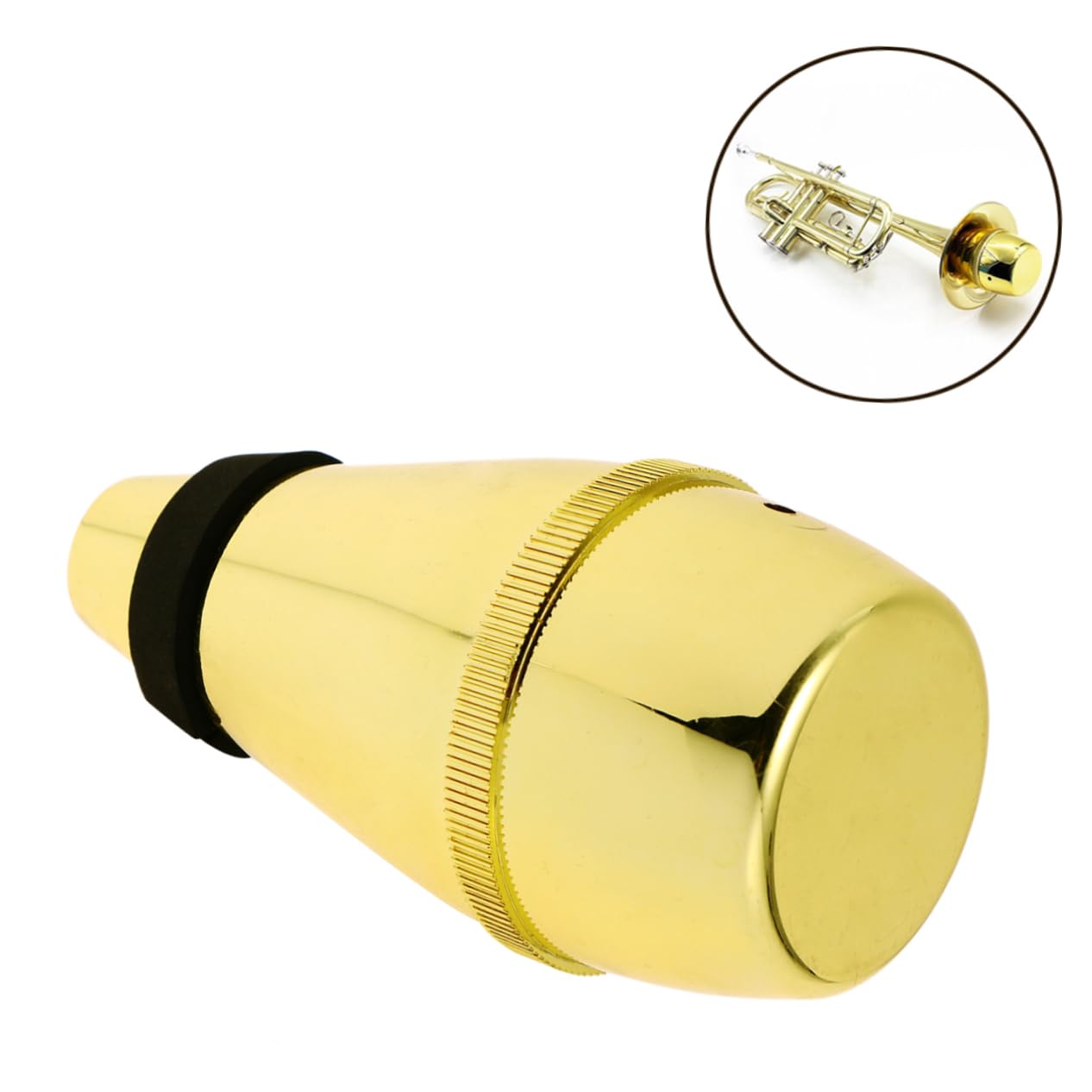 ifundom Practice Mute Trumpet Golden Trumpet Mute Wear-resistant Waterproof Lightweight