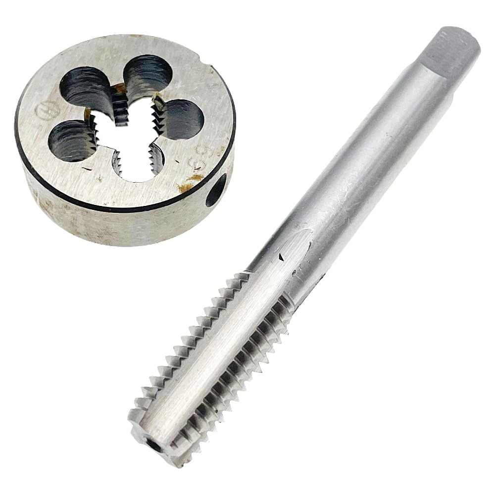 M14 x 2 Metric Tap & Die Set RH Right Hand M14 x 2 Machine Screw Tap, M14x2 Tap Die Threading Tool Machine M14 x 2 Thread Tap and Round Die RH