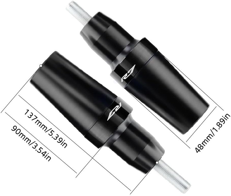 Motorcycles Frame Sliders Falling Crash Protector Crash Protectors Compatible for Yamaha YZF R7 2021 2022 2023 Moto Falling Protection Yamaha YZF r7 2021 2022 2023 2024(Black)