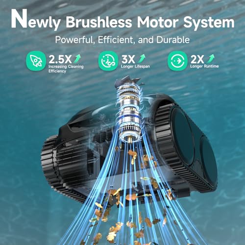 (2026 Upgraded) WYBOT C2 Cordless Pool Vacuum Robot, Blackgreen by WYBOT - Image 5