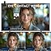 Eye Contact Webcam with Microphone for PC, 1080P Center cam for mac, 95°FOV Middle-Screen Center cam, USB computer camera Plug&Play, for desktop computer Facetime Compatible with macOS&Windows (White)