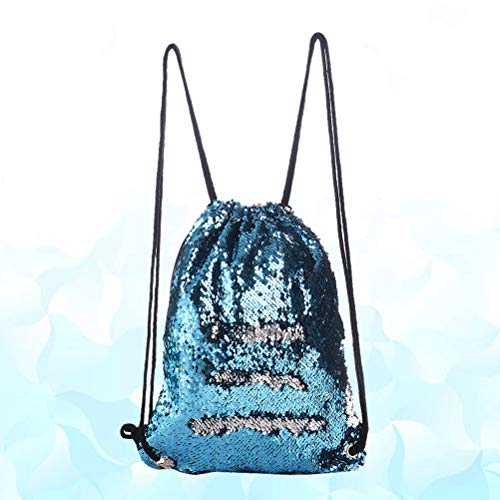 Bolsa feminina com cordão de lantejoulas e glitter, bolsa esportiva para dança, brilhante ao ar livr