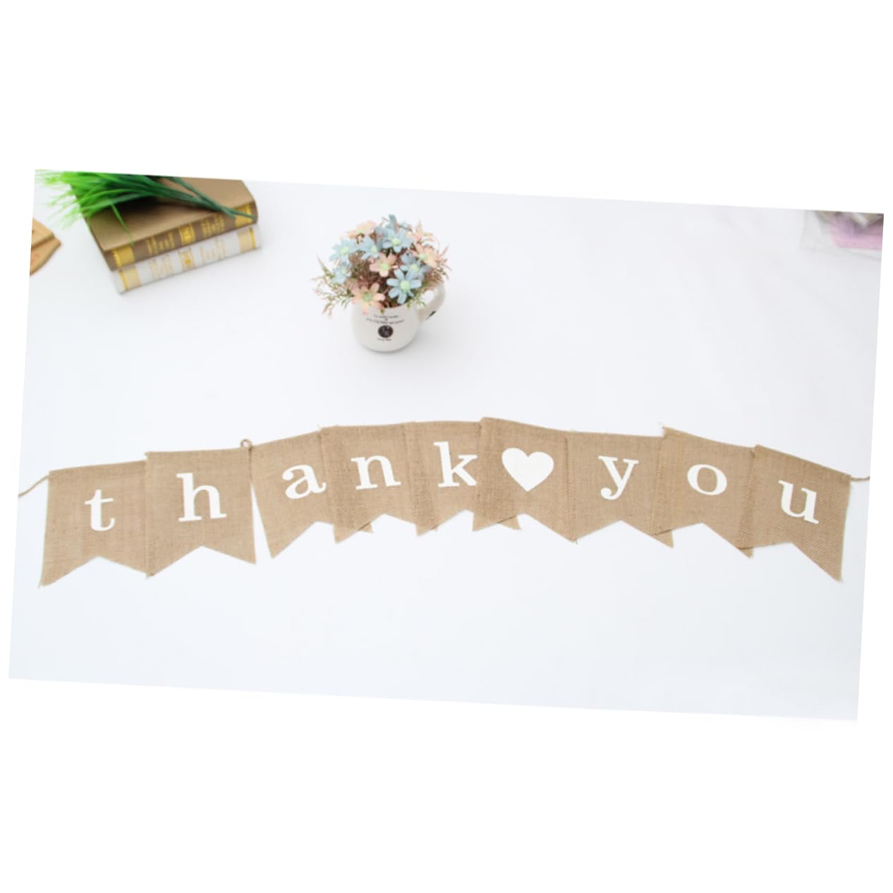MAGICLULU 3 Uds Gracias Banner Boda Gracias Banderines Banner Yute Banderines Banner Yute Banner