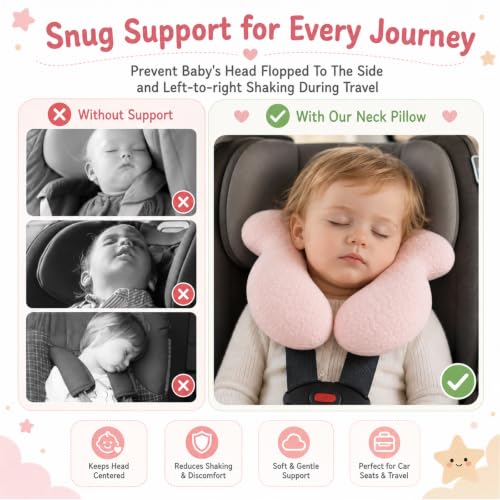 Almohada de soporte para cabeza de bebé recién nacido miniatura 3