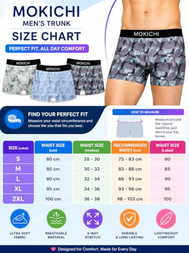 Image of Men's Printed Boxer Briefs | Comfortable Trunk-Style Innerwear with Elastic Waistband | Multicolor Pack of 3