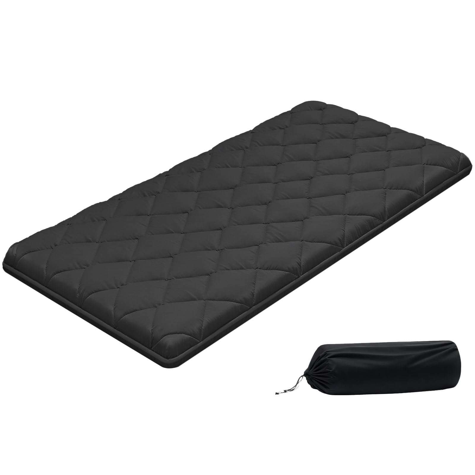 VEVOR Japanese Floor Mattress, Futon Mattress, 100% High Density Comfortable Foam, Foldable Tatami Mat with Storage Bag, Sleeping Pad for Camping Dormitory Yoga