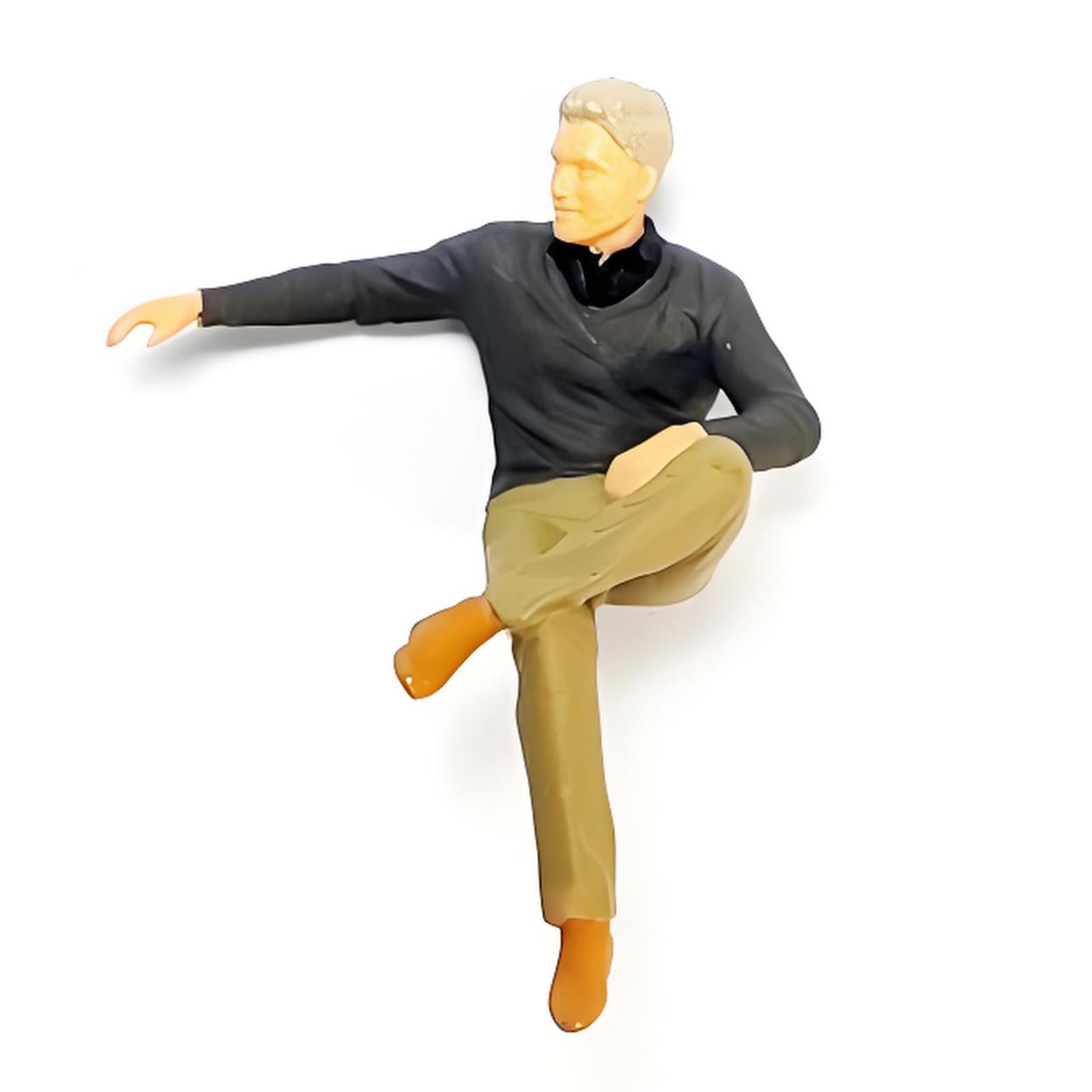 FGDTREE Attractive Small Resin Figurines in Seat Positions 1: 64 Tiny Human Statues Great for Terrariums & Interior Designs Decors Miniature Figurines