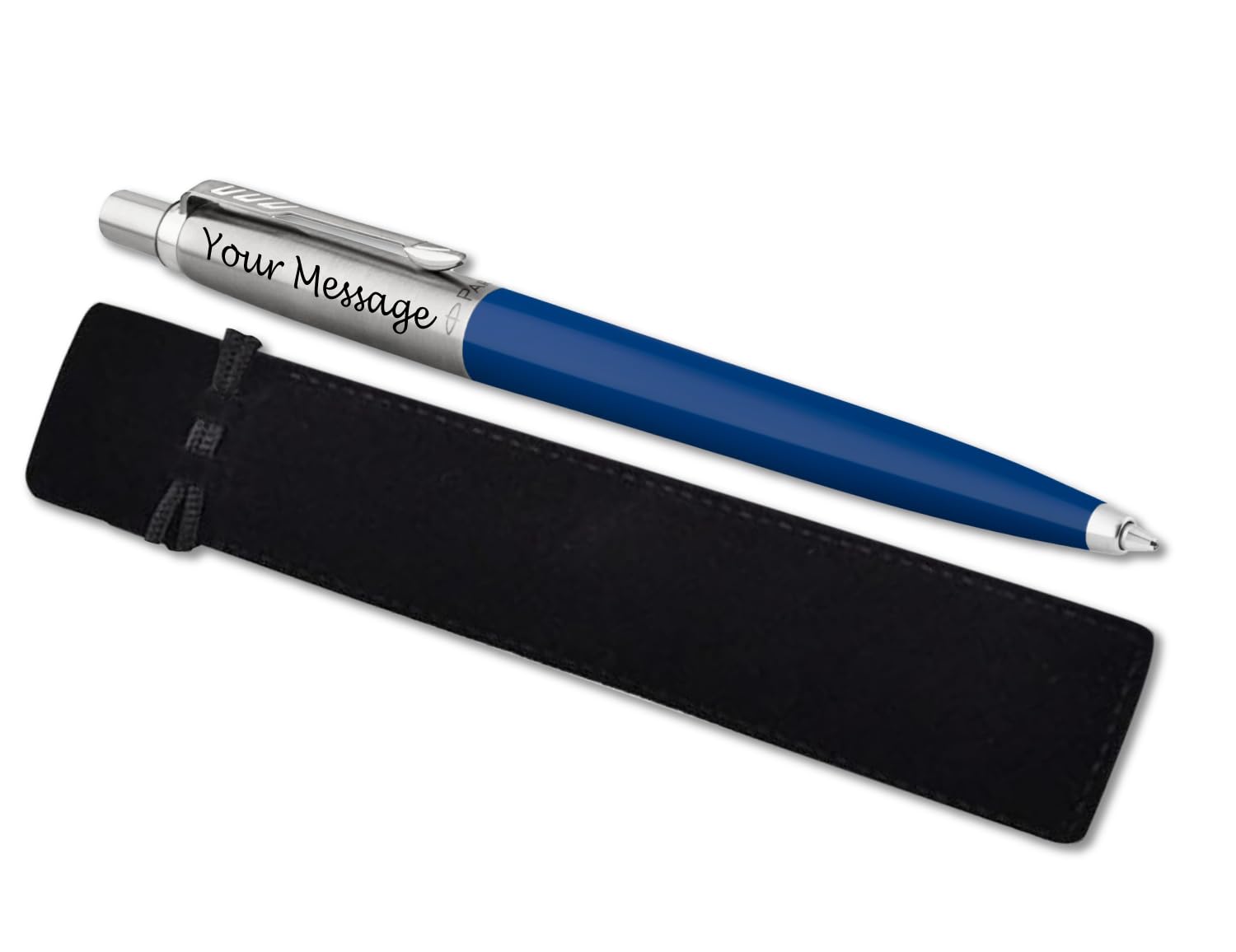 Parker Jotter Ballpoint Personalised Pen Engraved In Classy Gift Bag Ideal Valentine's day, Birthday or Fathers Day Gift Perfect For Men & Women Engraved Parker Pen With Laser Engraving (Navy) — image 1