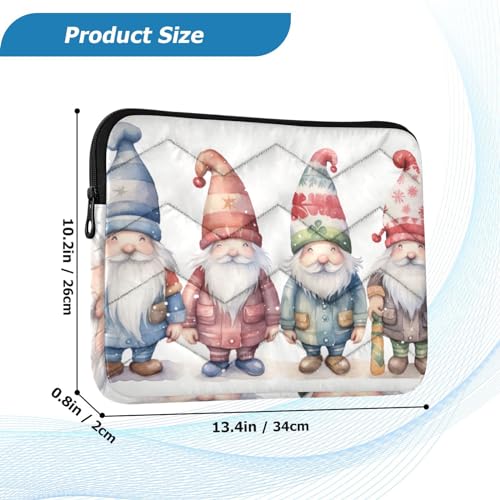 Funda para laptop 13-14 pulg impermeable con diseño de gnomos miniatura 3