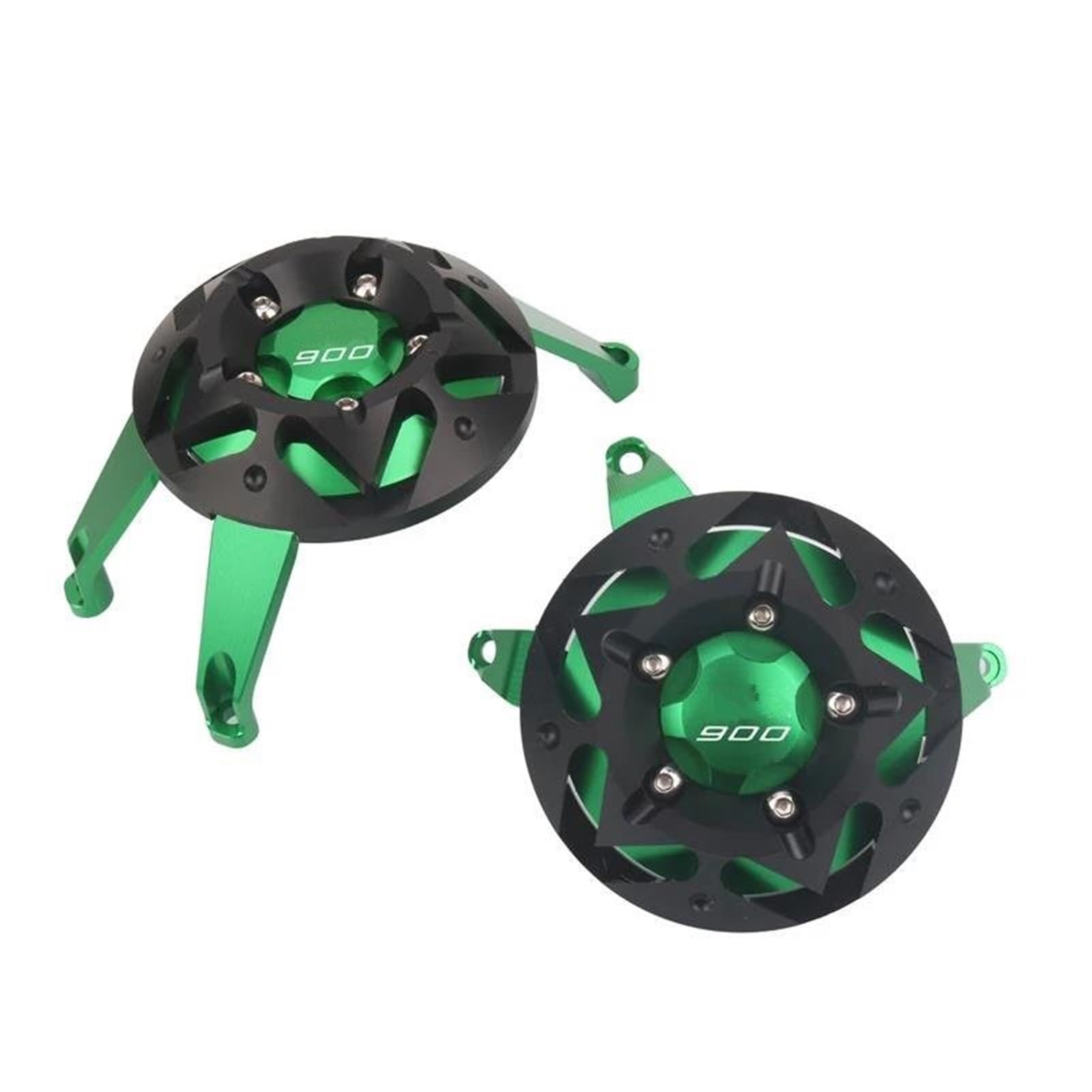 Copertura Laterale Carter Moto Motore del Motociclo Statore Copertura Laterale per Kawasaki Z900 Z900 2017 2018 2019 2020 2021 2022 Motore Slider Caso Crash Protettore(Verde)