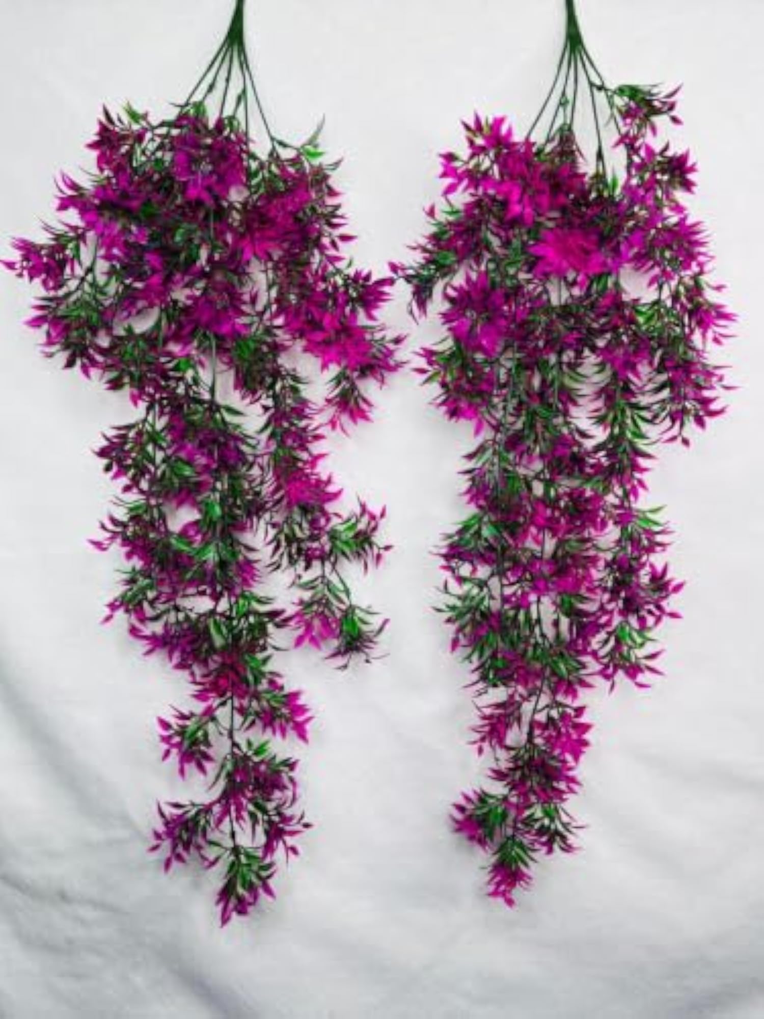 Artificial Hanging Flower Vine Purple Pink, Decorative Gift