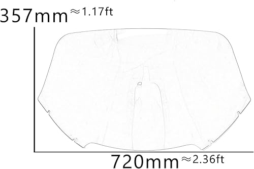 Miniatura 6 de LNNRYP Compatible WithHarley Davidson CVO Road Glide Uitra Fltrx Road Glide Special Cafe Racer Winshields Baffle Wind Deflector Pc