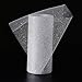 Outus Sparkling Christmas Glitter Tulle Roll Sparkling Tulle Ribbon 6 Inches by 25 Yards for Xmas Holiday Wedding Gift Wrapping Tutu Skirt, Birthday Baby Shower Party Decoration(Silver)