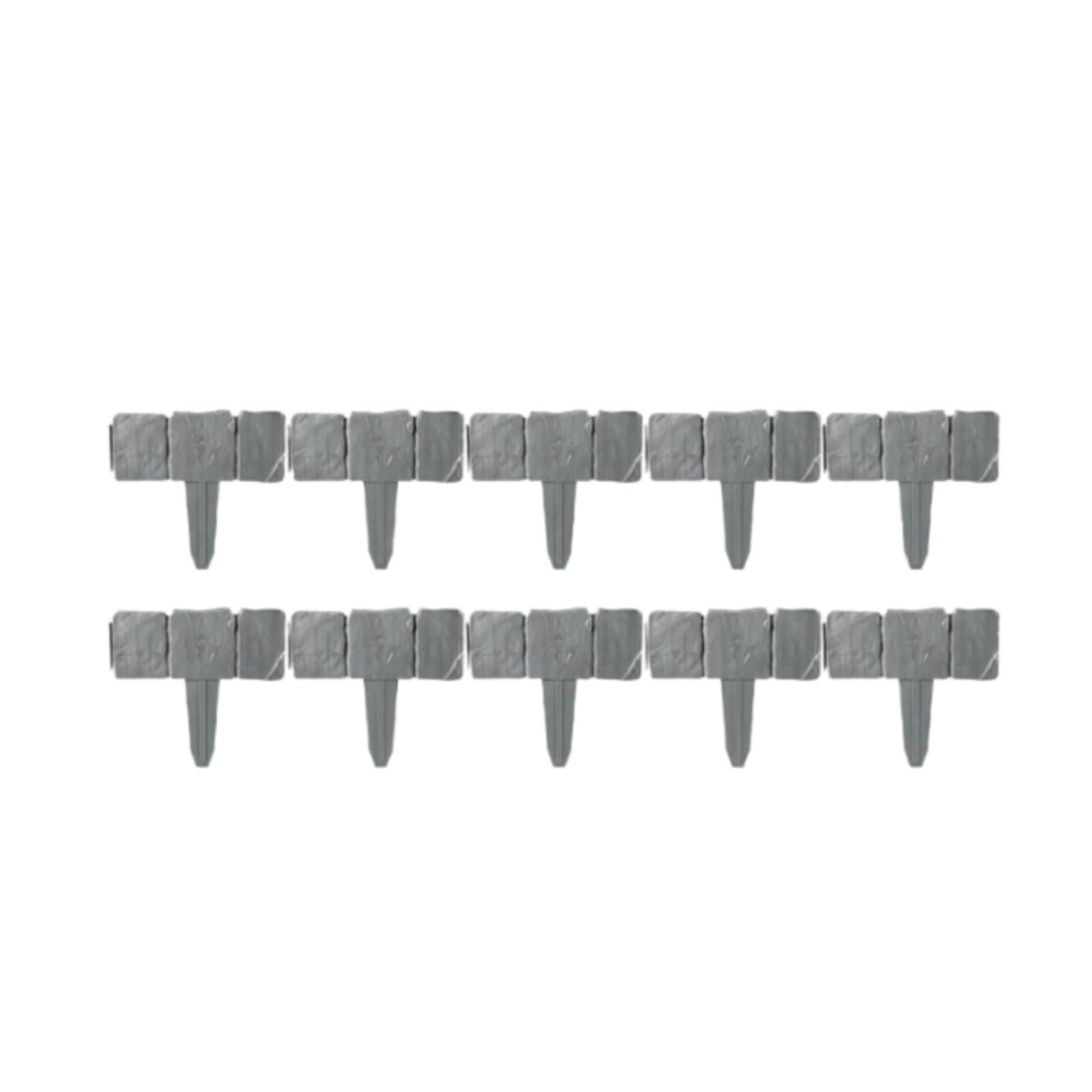 Fake Stone Garden Fence Imitation Stone Border Flexible Interlocking Garden Fence for Yard, Gray|Home & Garden | Yard, Garden & Outdoor Living | Gardening Supplies | Lands-image-38