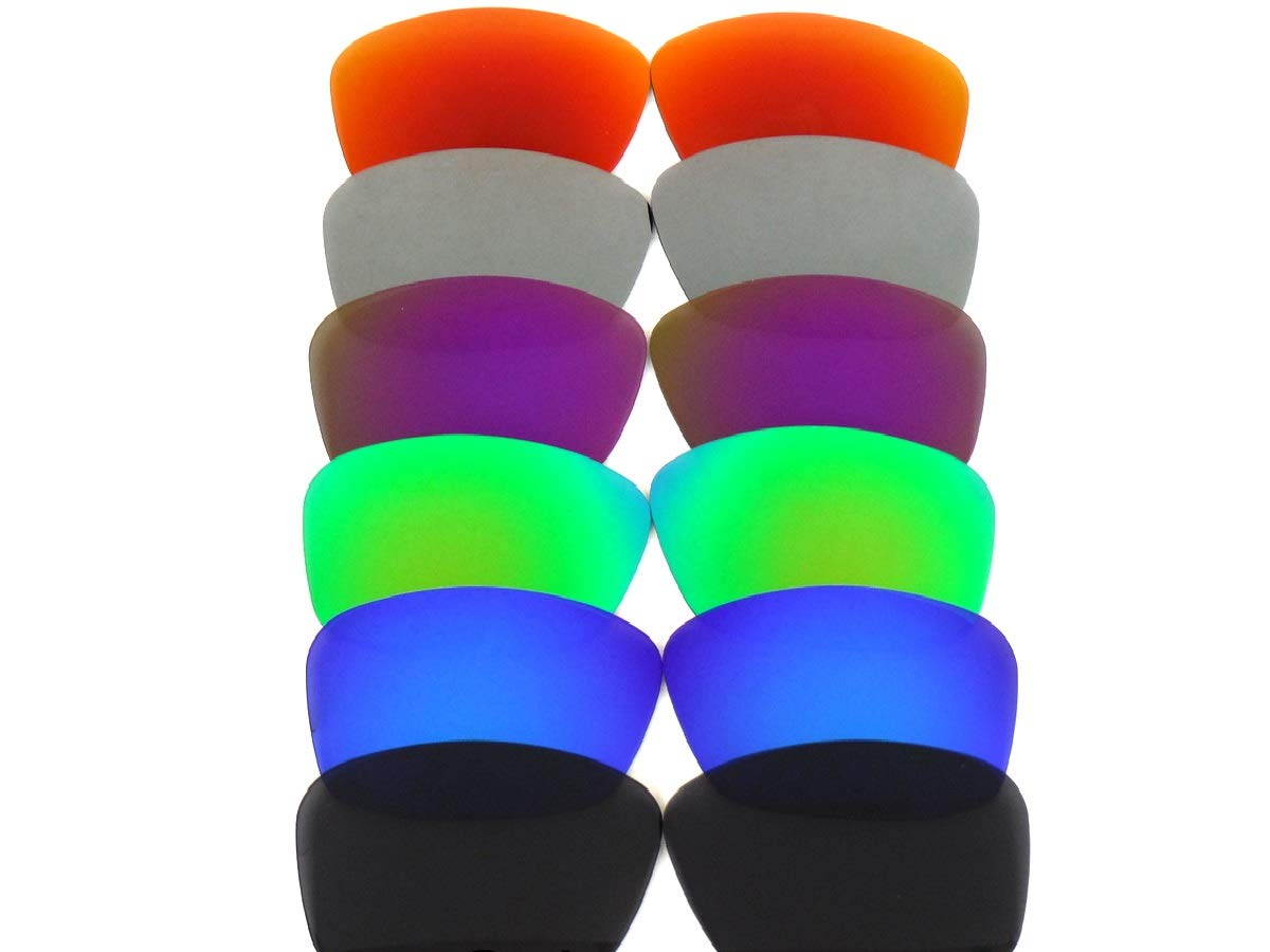 Galaxy Replacement Lenses for Oakley Hijinx Black&Blue&Green&Purple&Gray&Red Color Polarized,6 Pairs