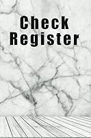 Check Register : Check Log Book, Debit Card Register and Deposits/ 100 Pages/ 6'' X 9''/ Marble Cover/ 6 Column Payment Record, Record and Tracker Log Book 1707196869 Book Cover