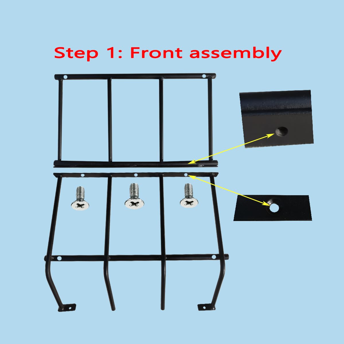 Hay Feeder Goat 18 Gallon Hay Rack,Heavy Duty Iron Wall Hay Rack for Sheep,Cattle,Livestock in Farm Indoor Outdoor Uses - image 5