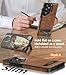 WTCASE Strong Magnetic for Samsung Galaxy S25 Ultra Case Leather,[Compatible with MagSafe], Slim Adjustable Kickstand Phone Case for Samsung S25 Ultra (Brown)