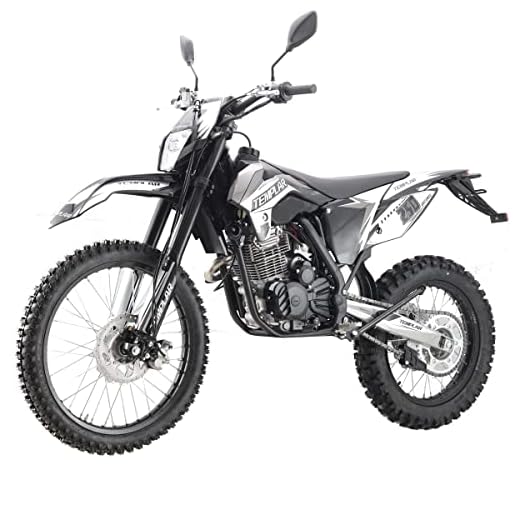 X-PRO Templar 250cc Dirt Bike with All Lights and 5-Speed Manual Transmission, Electric/Kick Start! Big 21"/18" Wheels! Zongshen Brand Engine! (Black, Factory Package)