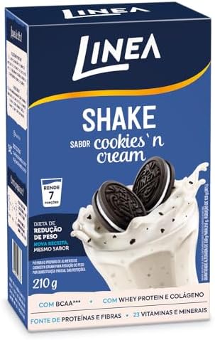 Linea Shake em Pó Sabor Cookies'n Cream 210g