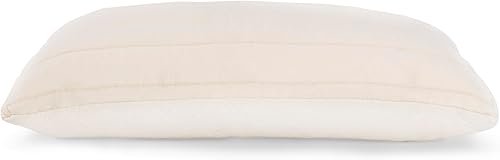 Naturepedic Almohada de látex orgánico 2 en 1  Almohada de cama King con lados acolchados y elásticos  Almohada de lujo con relleno ajustable para